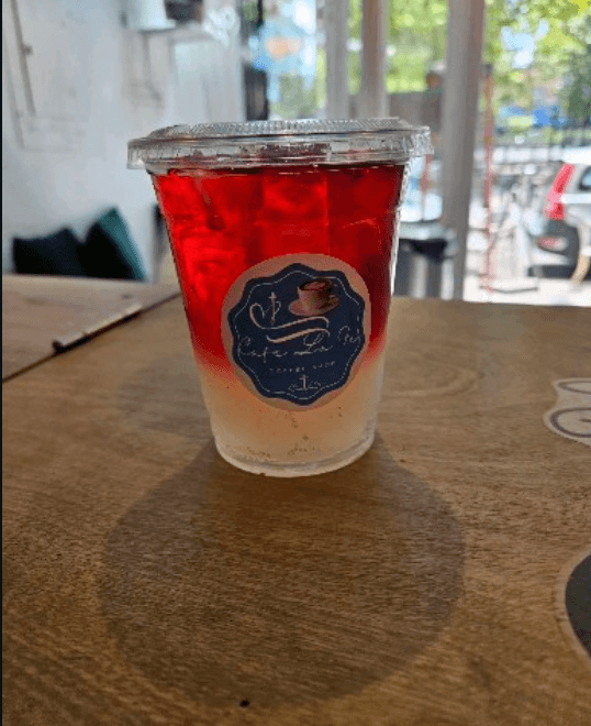 Bubble tea closeup